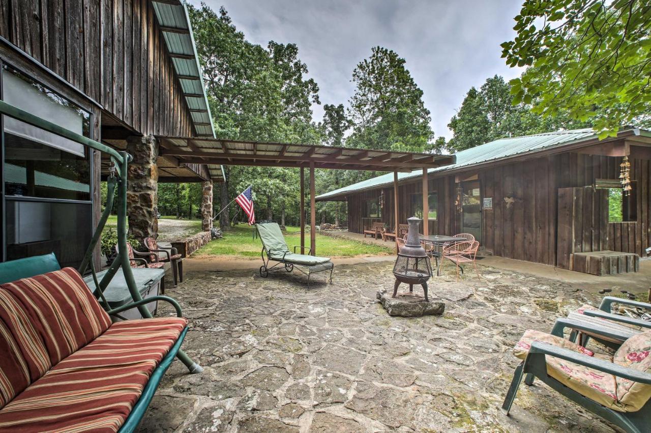 Pine Lodge Cabin On 450 Acres In Ozark Mountains Ponca Bagian luar foto
